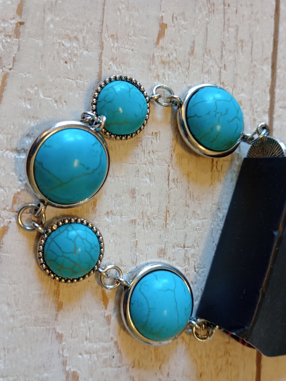 paparazzi Turquoise Blue Stone Link Bracelet